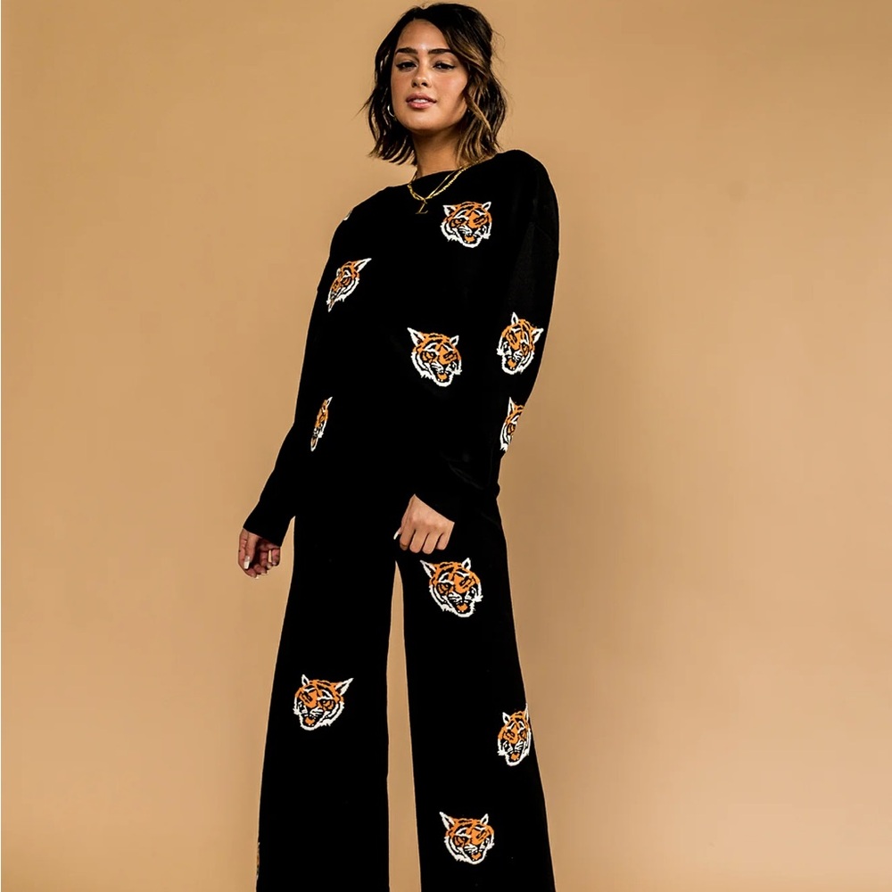 Dressed in LaLa Tiger Print Women's Jumpsuit
